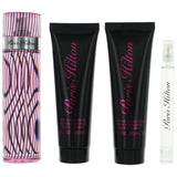 Paris Hilton by Paris Hilton Gift Set -- 3.4 oz Spray + 3 oz Body Lotion + 3 oz Shower Gel + .34 oz Mini EDP Spray Women