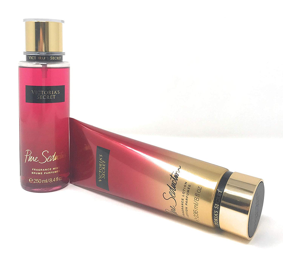 Set Victoria's Secret Pure Seduction Body Mist 250 ML + Crema 236 ML